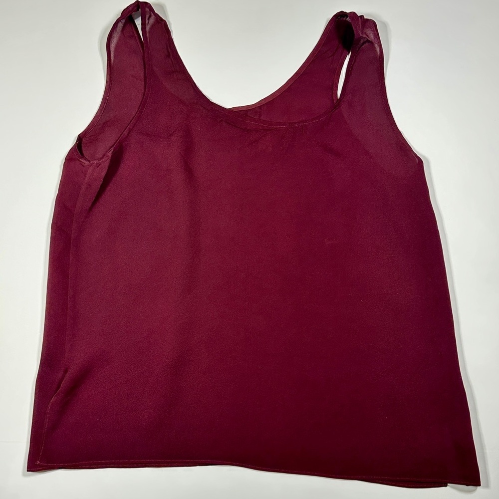 Woman’s Vintage Silk Tank Top HARARI Size Medium​​ - Picture 4 of 5